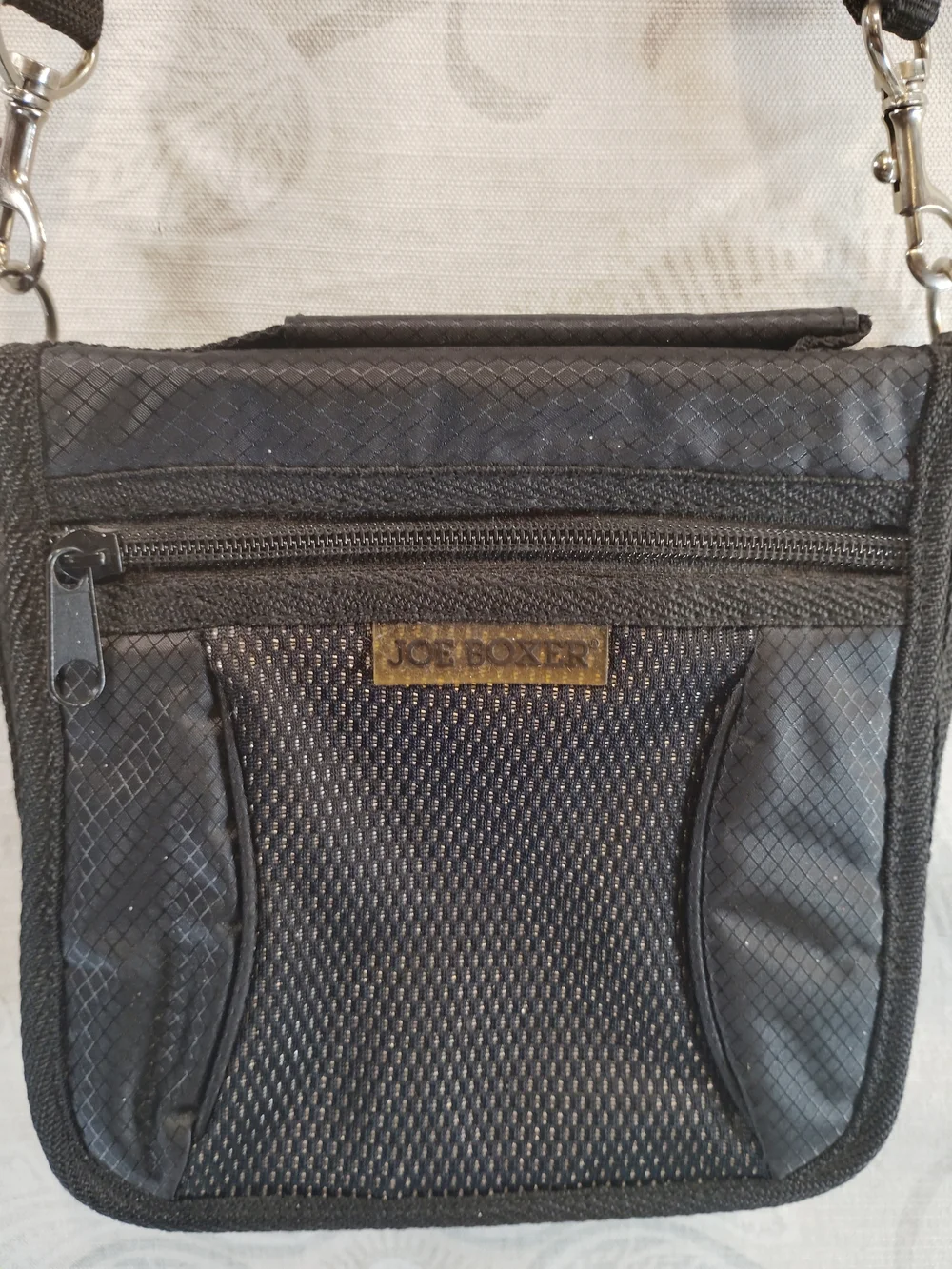 Joe Boxer Black Messenger Crossbody Bag